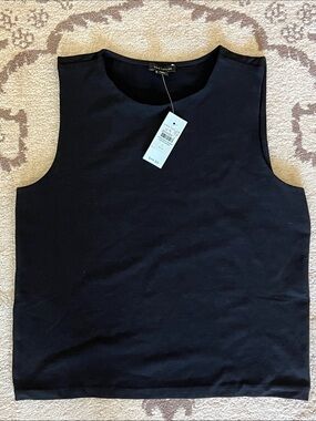 NWT Ann Taylor Black Sleeveless Tank Top